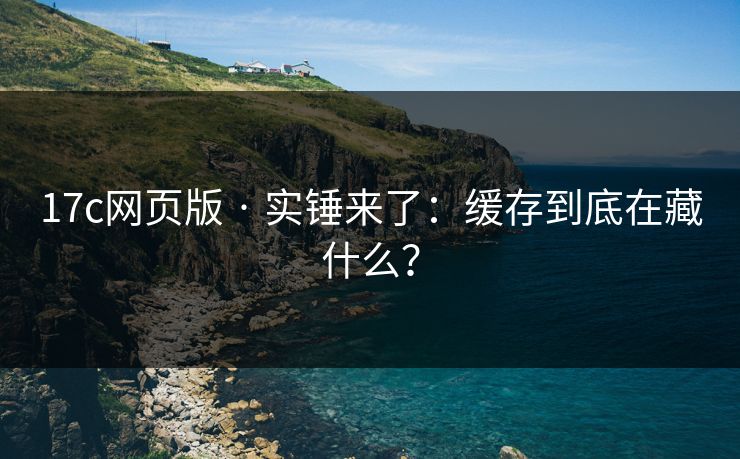 17c网页版 · 实锤来了：缓存到底在藏什么？